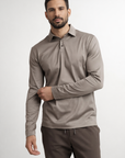 Long sleeve polo shirt