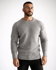 Ribbed crew neck jumper