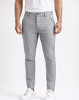 Slim fit chinos with button fastening