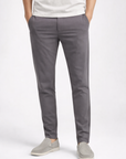 Slim fit trousers with clean waistband