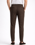 Tapered trousers with drawstring waist