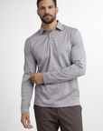 Long sleeve polo shirt