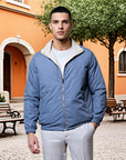 Zip jacket with stand collar