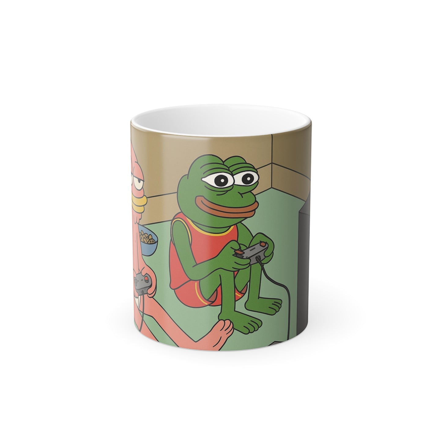 Color Morphing Mug – Homies & Pepe Gaming White Mug
