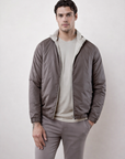 Zip jacket with stand collar
