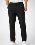 Slim fit trousers with cropped length