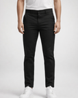Slim fit chinos with button fastening