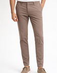 Slim fit trousers with clean waistband