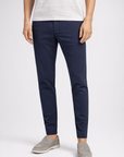 Slim fit trousers with clean waistband