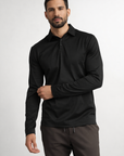 Long sleeve polo shirt