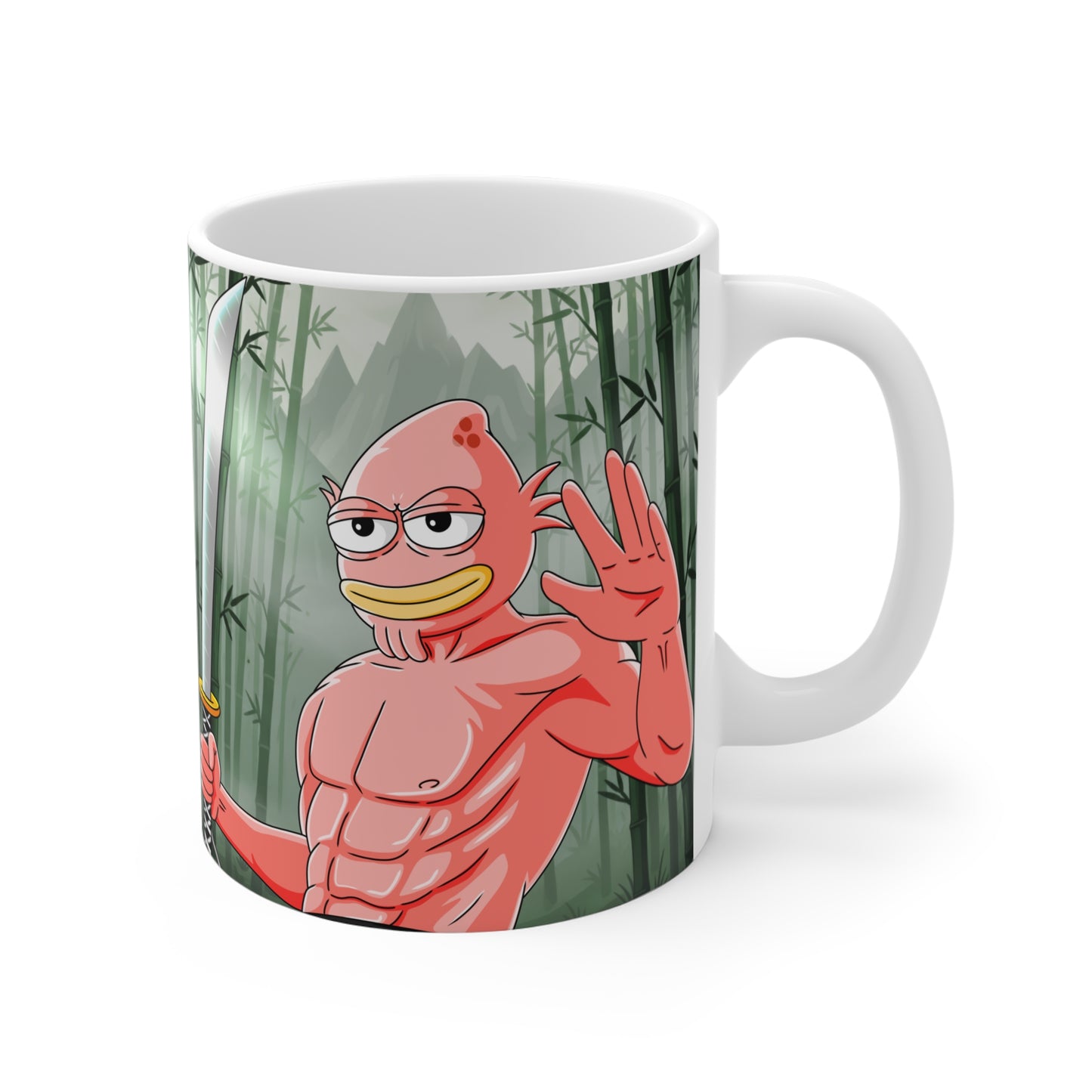 $HOMIES Dual-Art Mug (11oz) – Samurai Cash Bath Edition