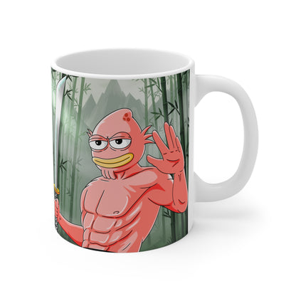 $HOMIES Dual-Art Mug (11oz) – Samurai Cash Bath Edition