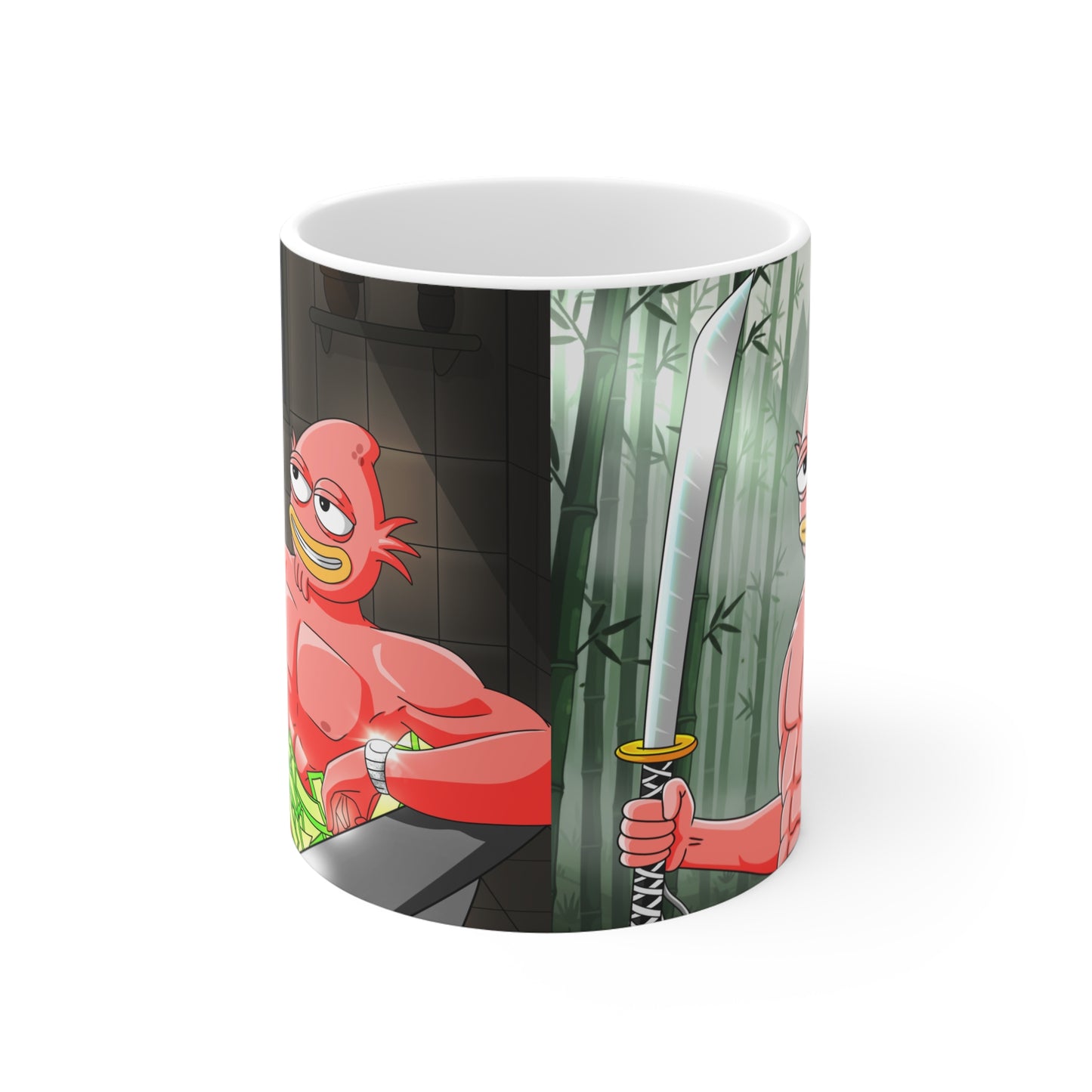 $HOMIES Dual-Art Mug (11oz) – Samurai Cash Bath Edition