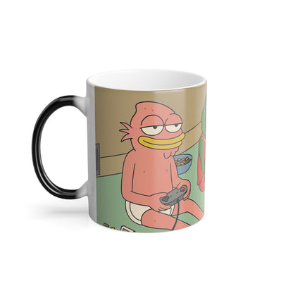 Color Morphing Mug – Homies & Pepe Gaming White Mug