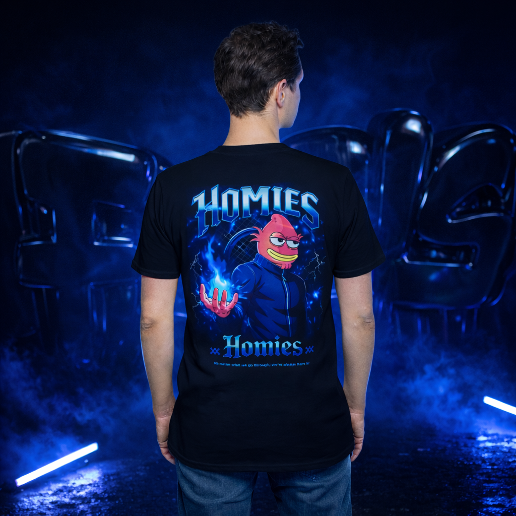 Homies Electric Aura T-Shirt – Black | Streetwear Edition