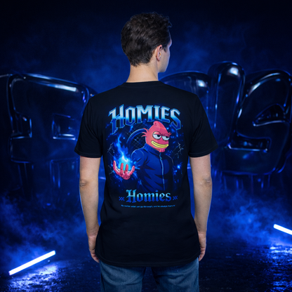 Homies Electric Aura T-Shirt – Black | Streetwear Edition