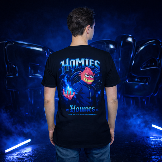 Homies Electric Aura T-Shirt – Black | Streetwear Edition