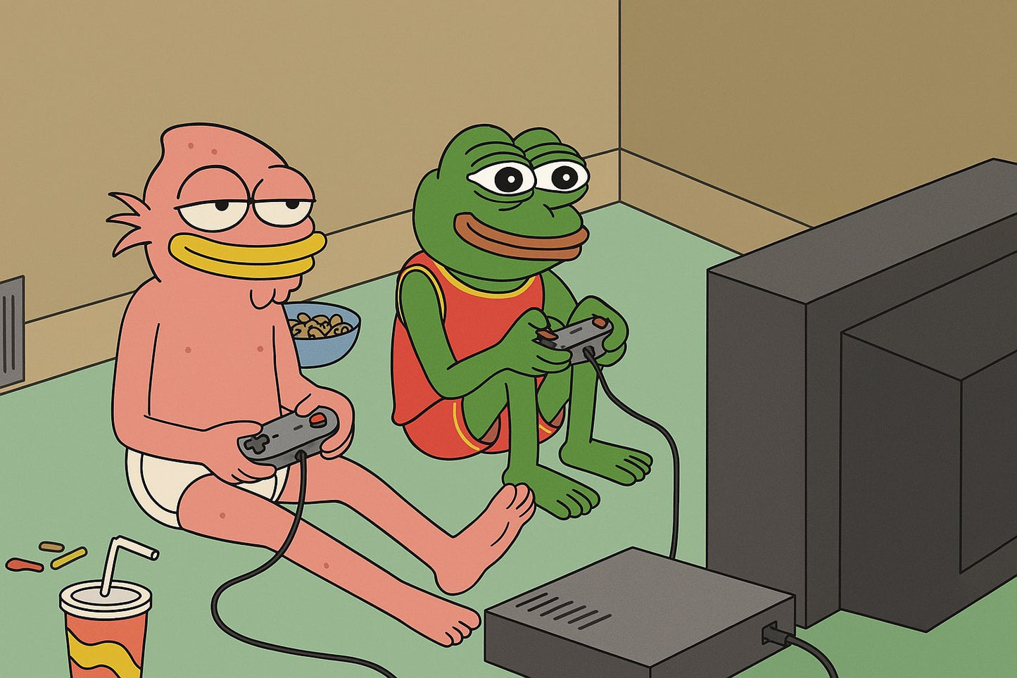 Color Morphing Mug – Homies & Pepe Gaming White Mug