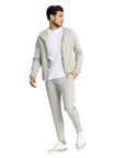 Hooded zip jacket and trousers set