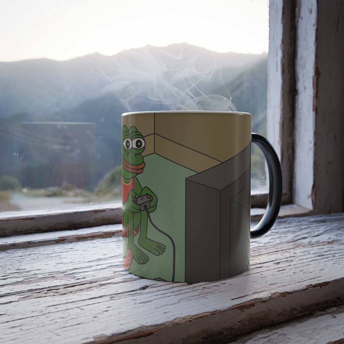 Color Morphing Mug – Homies & Pepe Gaming White Mug