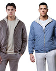 Zip jacket with stand collar