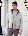 Zip jacket with stand collar